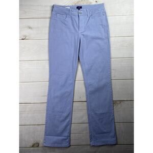 NYDJ Marilyn Straight Leg Jeans Womens Sz 6 Blue Violet Lift Tuck Technology USA
